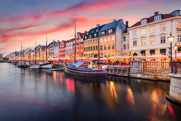 Copenhagen, Denmark on the Nyhavn Canal.
