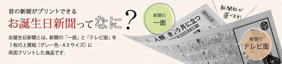 お誕生日新聞